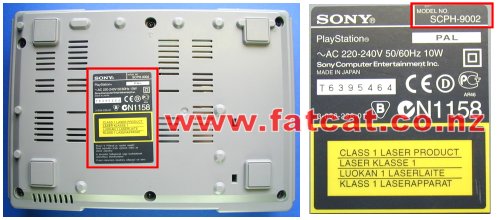 SCPH 9002 model location information